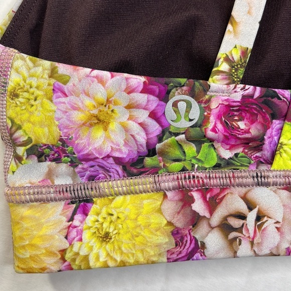 Lululemon Energy Bra Nulux Inflorescent Multi Size 2 - Picture 6 of 6